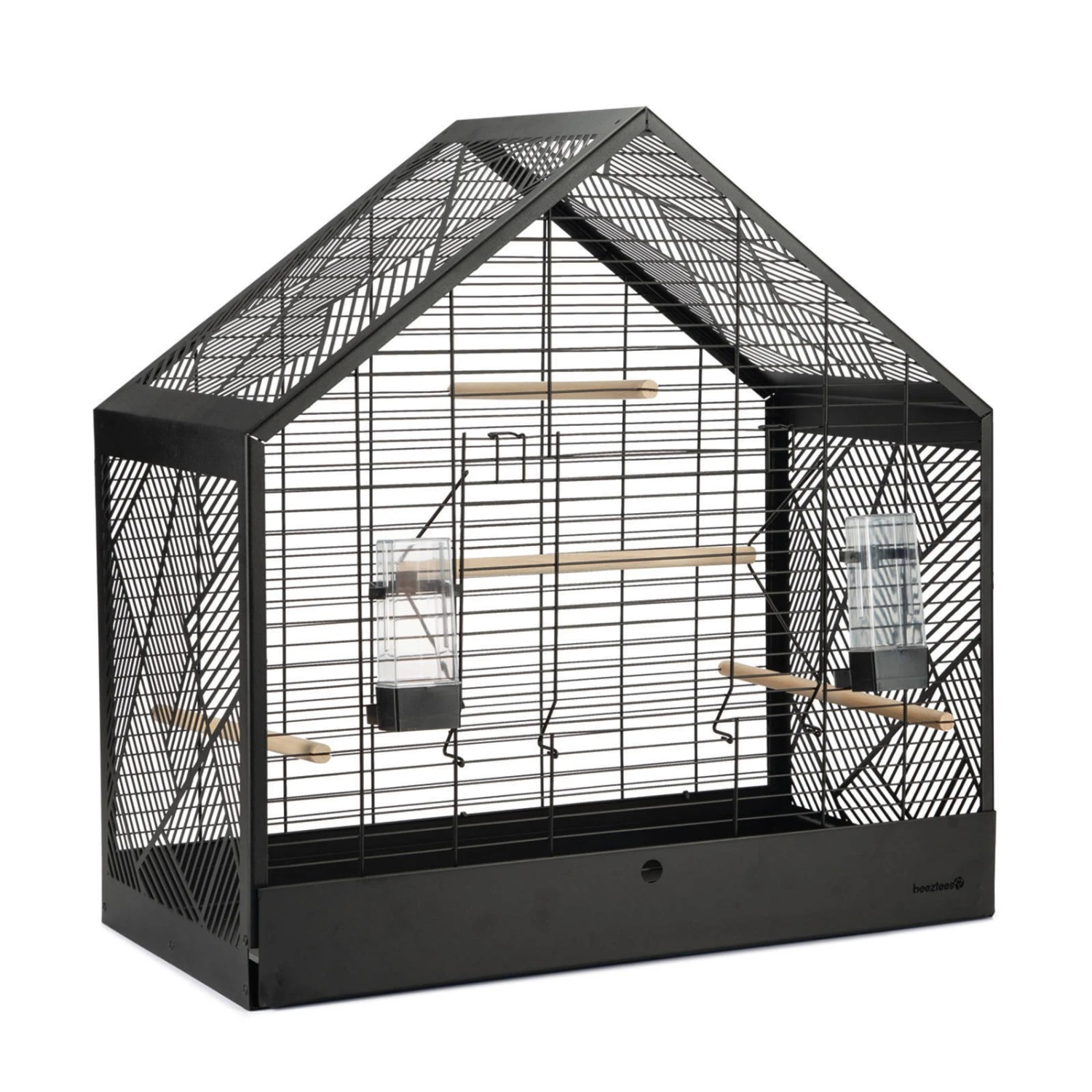 Beeztees Yara Vogelkooi Metaal Zwart 71x35x70 Cm 1 Beeztees Yara Vogelkooi Metaal Zwart 71x35x70 Cm