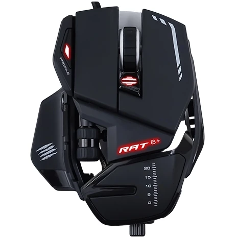 Madcatz Mad Catz R.A.T. 6+ Gaming Muis Zwart 1 Madcatz Mad Catz R.A.T. 6+ Gaming Muis Zwart