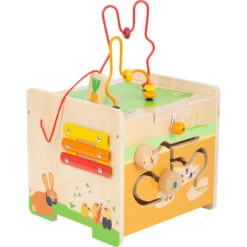 Small Foot Motoriek Kubus Konijn Junior 23x24 Cm Hout Naturel