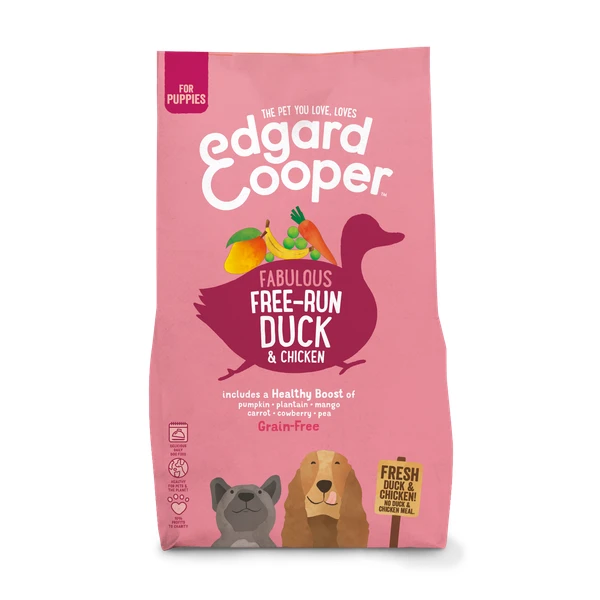 Edgard & Cooper Edgard&Cooper Free Run Duck Puppy Eend&Kip&Banaan Hondenvoer 2.5 Kg Graanvrij 1 Edgard & Cooper Edgard&Cooper Free Run Duck Puppy Eend&Kip&Banaan Hondenvoer 2.5 Kg Graanvrij