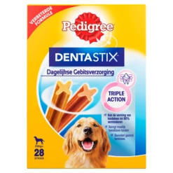 Pedigree 15% Korting! Dentastix Dagelijkse Gebitsverzorging Multipack(28 Stuks)Voor Grote Honden(>25 Kg )