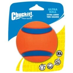 Chuckit! Chuckit Ultra Ball Hondenspeelgoed Ø9 Cm Oranje Blauw