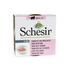 Schesir Kat Blik Gelei Vis 85 G Kattenvoer Tonijn&Ham