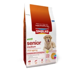 Smolke Sm&#xF8, Lke Senior Medium Vital Ageing Dubbelpak 2 X 12 Kg