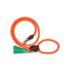 DWAM Looplijn Carrot Cake Touw Hondenriem 165x1.4 Cm Oranje Bruin