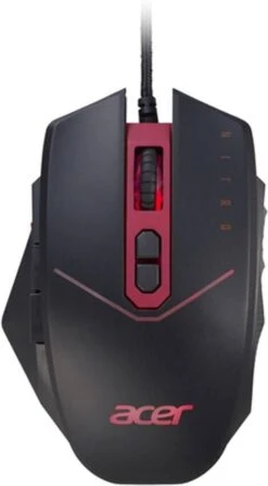 Acer Nitro(NMW120)Optische Bekabeling Muis Zwart/Rood -Dierenwinkel Met Korting acer gaming muis nitro ii 1251908