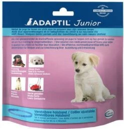 Adaptil Junior Halsband Anti Stressmiddel 37 Cm Lichtblauw Transparant Per Stuk < 6mnd -Dierenwinkel Met Korting adaptil halsband junior 48460