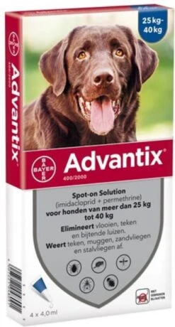 Advantix 10% Korting! ®, Spot On Solution Voor Honden Voor Honden 10 Kg 25 Kg (6 Pipetten ) -Dierenwinkel Met Korting advantix spot on 400 anti vlo en teek 25 40 kg 4 pipetten 22883