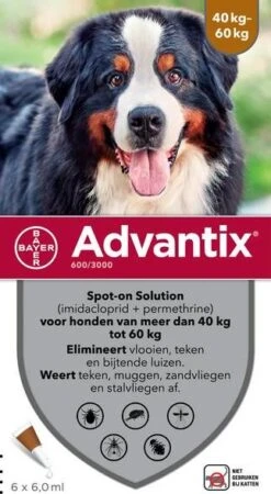 Advantix 10% Korting! ®, Spot On Solution Voor Honden Voor Honden 10 Kg 25 Kg (6 Pipetten ) -Dierenwinkel Met Korting advantix spot on 600 6 ml anti vlooien en tekenmiddel 6 pip 40 60 kg 33702