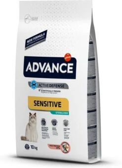 Affinity Advance Sensitive Kattenvoer + Gratis Kattenbed! Sterilized Sensitive Salmon(10kg ) -Dierenwinkel Met Korting affinity advance 10kg advance cat sterilized sensitive kattenvoer 110628