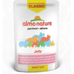 HFC Almo Nature Jelly Maaltijdzakjes Kattenvoer 6 X 55 G Tonijnfilet Met Garnalen