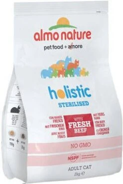 Almo Nature Cat Holistic Sterilised 2 Kg Kattenvoer Rundvlees&Rijst Sterilised -Dierenwinkel Met Korting almo nature sterilised kattenvoer rundvlees en rijst 2 kg 45567