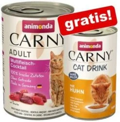 Animonda Carny 24 X 400 G Adult + 140 Ml Cat Drink Kip Gratis! Rund & Kabeljauw Met Wortelpeterselie -Dierenwinkel Met Korting animonda carny 24 x 400 g adult 140 ml cat drink kip gratis rund 114901
