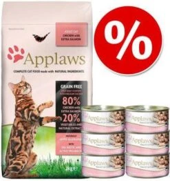 Applaws Gemengd Probeerpakket Droog & Natvoer In Voordeelset 2 Kg Adult Kip & Eend + 6 X 70 G Kippenborst Met Eend -Dierenwinkel Met Korting applaws gemengd probeerpakket droog en natvoer in voordeelset 2 kg adult kip en eend 6 x 70 g kippen