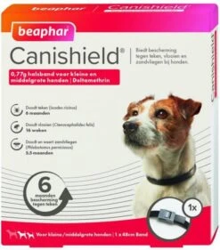 Beaphar Canishield Parasietenband Hond Anti Vlooien En Tekenmiddel Per Stuk Klein/Middelgroot 8 Beaphar Canishield Parasietenband Hond Anti Vlooien En Tekenmiddel Per Stuk Klein/Middelgroot -Dierenwinkel Met Korting beaphar canishield s m 48 cm 30038