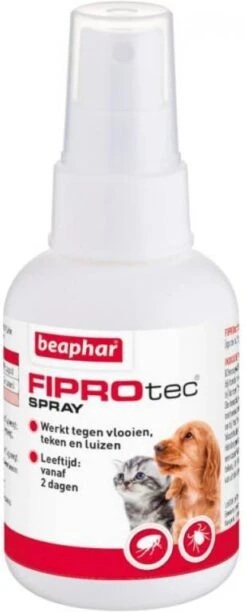 Beaphar Fiprotec Anti Vlooien En Teken Spray Hond En Kat 100 Ml -Dierenwinkel Met Korting beaphar fiprotec spray 150 ml 26159