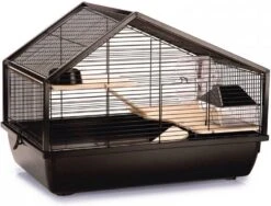 Beeztees Boas Knaagdierkooi Metaal Plastic Bodem Zwart 58x38x43, 5 Cm