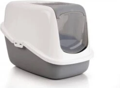 Savic Lichtgrijs/Wit Combi Deal Kattenbak Nestor + 2 Stuks Vervangingsfilter + Bag It Up Litter Tray Bags 11 Savic Lichtgrijs/Wit Combi Deal Kattenbak Nestor + 2 Stuks Vervangingsfilter + Bag It Up Litter Tray Bags -Dierenwinkel Met Korting beeztees kattenbak nestor 436634