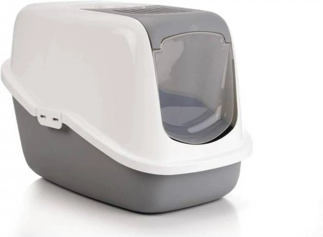 Savic Lichtgrijs/Wit Combi Deal Kattenbak Nestor + 2 Stuks Vervangingsfilter + Bag It Up Litter Tray Bags 3 Savic Lichtgrijs/Wit Combi Deal Kattenbak Nestor + 2 Stuks Vervangingsfilter + Bag It Up Litter Tray Bags - Afbeelding 3