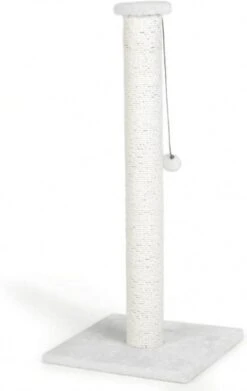 Beeztees Kattenkrabpaal Serpa 40x40x90 Cm Wit 408838 -Dierenwinkel Met Korting beeztees kattenkrabpaal serpa 40x40x90 cm wit 408838 146570