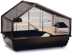 Beeztees Boas Knaagdierkooi Metaal Plastic Bodem Zwart 58x38x43, 5 Cm -Dierenwinkel Met Korting beeztees knaagdierenkooi boas 58x38x43 5 cm metaal zwart 272087