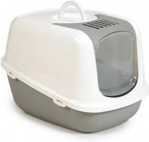 Savic Lichtgrijs/Wit Combi Deal Kattenbak Nestor XXL + Vervangingsfilter + Bag It Up Litter Tray Bags 5 Savic Lichtgrijs/Wit Combi Deal Kattenbak Nestor XXL + Vervangingsfilter + Bag It Up Litter Tray Bags - Afbeelding 5