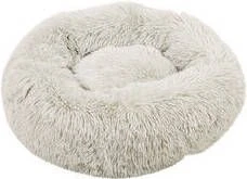 Beeztees Yali Pluche Hondenmand Lichtgrijs 60 Cm