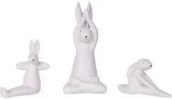 Beliani Brest Decofiguur Wit Keramiek