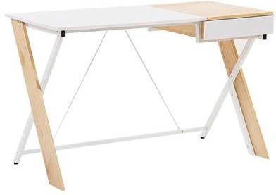 Beliani Hamden Bureau Lichte Houtkleur Spaanplaat 1 Beliani Hamden Bureau Lichte Houtkleur Spaanplaat