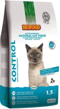 Biofood Ncf Control Urinary&Sterilised Kattenvoer Kip Zalm Kippenlever 1.5 Kg -Dierenwinkel Met Korting biofood kattenvoer control 15 kg 49528