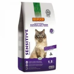 Biofood BF Petfood Sensitive Coat & Stomach Kattenvoer 2 X 1, 5 Kg -Dierenwinkel Met Korting biofood kattenvoer premium sensitive vacht maag 10 kg 62108
