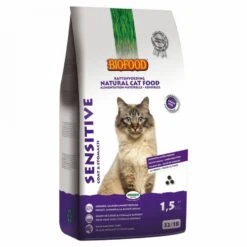 Biofood BF Petfood Sensitive Coat & Stomach Kattenvoer 2 X 1, 5 Kg -Dierenwinkel Met Korting biofood kattenvoer sensitive graanvrij 15 kg 43399