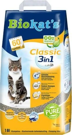 Biokat's Biokat&apos, S Classic 3 In 1 Kattenbakvulling 18