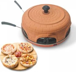BluMill Pizza Oven 6 Personen 1100 Watt Pizzamaker Incl. Deegvorm En Spatels