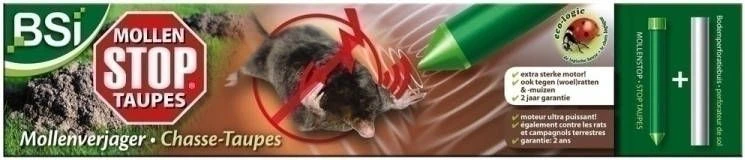 Massamarkt Bsi Mollenverjager Mollen Stop 40cm Groen 2 Delig 4 Massamarkt Bsi Mollenverjager Mollen Stop 40cm Groen 2 Delig - Afbeelding 4