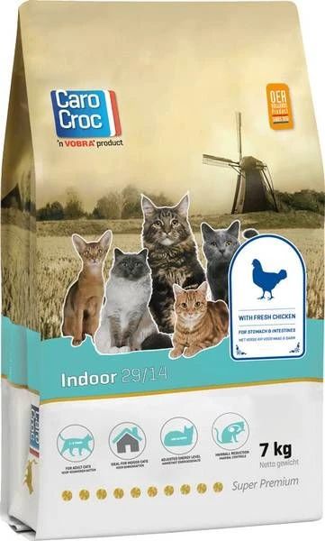 CaroCroc Indoor 29/14 Kattenvoer 2 Kg 2 CaroCroc Indoor 29/14 Kattenvoer 2 Kg - Afbeelding 2