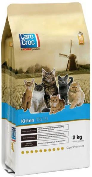 CaroCroc 33/19 Kitten Kattenvoer 2 X 2 Kg 3 CaroCroc 33/19 Kitten Kattenvoer 2 X 2 Kg - Afbeelding 3