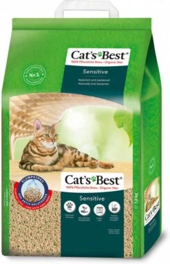 Cat's Best Cat´, S Best Sensitive Kattenbakvulling Dubbelpak 2 X 20 L(7, 2 Kg ) -Dierenwinkel Met Korting cats best cats best cat en xb4 s best sensitive kattenbakvulling dubbelpak 2 x 20 l7 2 kg 137152