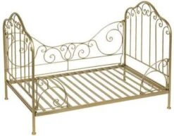 Clayre & Eef Hondenmand 80x53x58 Cm Goudkleurig Ijzer Rechthoek