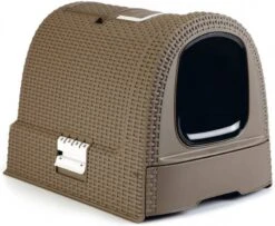 Curver Kattenbak Met Kap 51x38x39, 5 Cm Antraciet 400460 -Dierenwinkel Met Korting curver 408740 hooded cat litter box 51x38 5x39 5 cm mocca 400461 193516