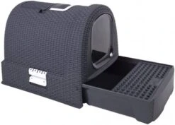 Curver Kattenbak Met Kap 51x38x39, 5 Cm Antraciet 400460 -Dierenwinkel Met Korting curver kattenbak grijs 23549