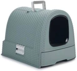 Curver Kattenbak Met Kap 51x38x39, 5 Cm Antraciet 400460 -Dierenwinkel Met Korting curver style kattenbak 87038