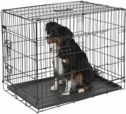 Homestyle Bench 2 Deurs Zwart Hondenbench 107x70x77.5 Cm 9 Homestyle Bench 2 Deurs Zwart Hondenbench 107x70x77.5 Cm -Dierenwinkel Met Korting de huisdiersuper bench 107cm 13639