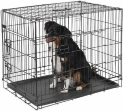 Homestyle Bench 2 Deurs Zwart Hondenbench 107x70x77.5 Cm 10 Homestyle Bench 2 Deurs Zwart Hondenbench 107x70x77.5 Cm -Dierenwinkel Met Korting de huisdiersuper bench 107cm 21362