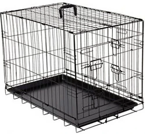 Homestyle Bench 2 Deurs Zwart Hondenbench 77.5x48.5x55.5 Cm 2 Homestyle Bench 2 Deurs Zwart Hondenbench 77.5x48.5x55.5 Cm - Afbeelding 2