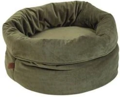 Designed By Lotte Fluco Kattenmand Fluweel Groen 45x45x35 Cm