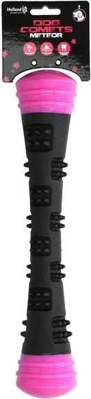 Dog Comets Meteor Werpstok Roze&Zwart Hondenspeelgoed 30 Cm