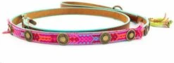 DWAM Looplijn Boho Rosa L Bruin&Roze Hondenriem 135.2.5 Cm -Dierenwinkel Met Korting dog with a mission dwam hondenriem boho rosa 43725