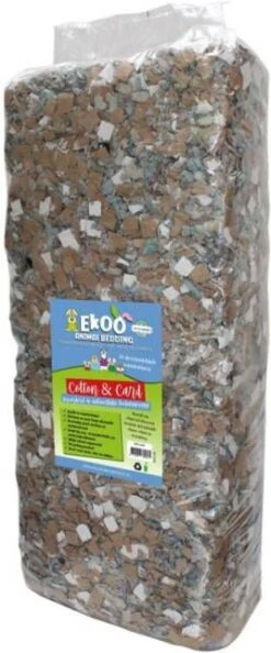 Ekoo Bedding Cotton & Card Bodembedekking 150 7 Ekoo Bedding Cotton & Card Bodembedekking 150 -Dierenwinkel Met Korting ekoo cotton en card 150 ltr 66072