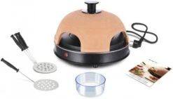 Emerio Quattro Pizzaoven PO 115985 Voor 4 Personen Zwart/Terracotta -Dierenwinkel Met Korting emerio cool wall pizzarette 4 persoons 2913906